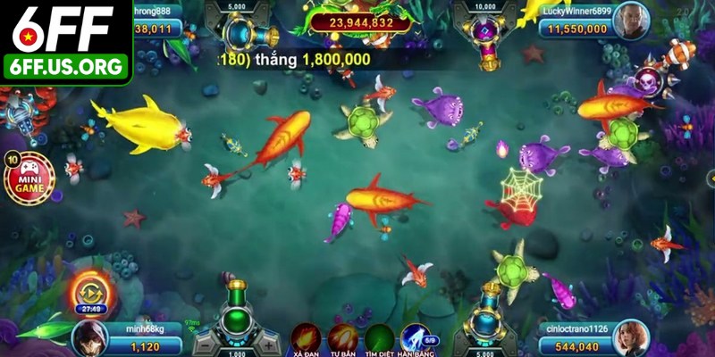 Trong game bắn cá Golden Hoyeah, vũ khí chính là chìa khóa chiến thắng