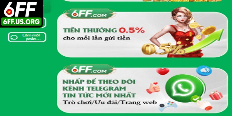 Những lưu ý cần thiết để quá trình nạp tiền 6FF diễn ra suôn sẻ