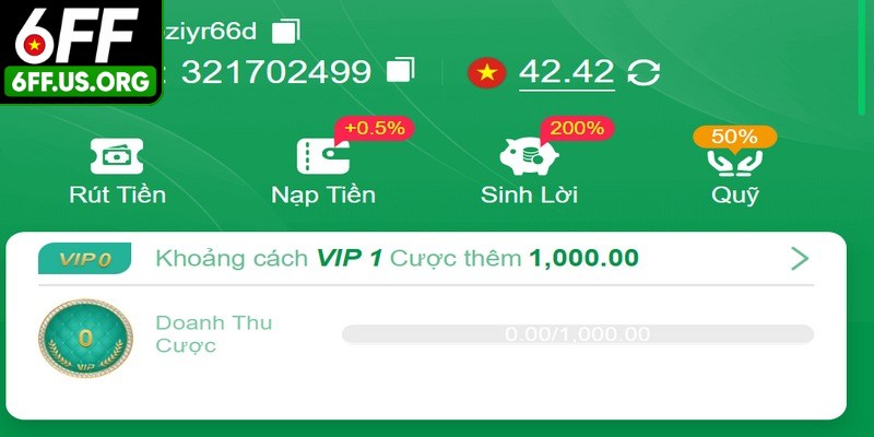 Chỉ với 3 bước đơn giản là bạn đã rút tiền 6FF thành công