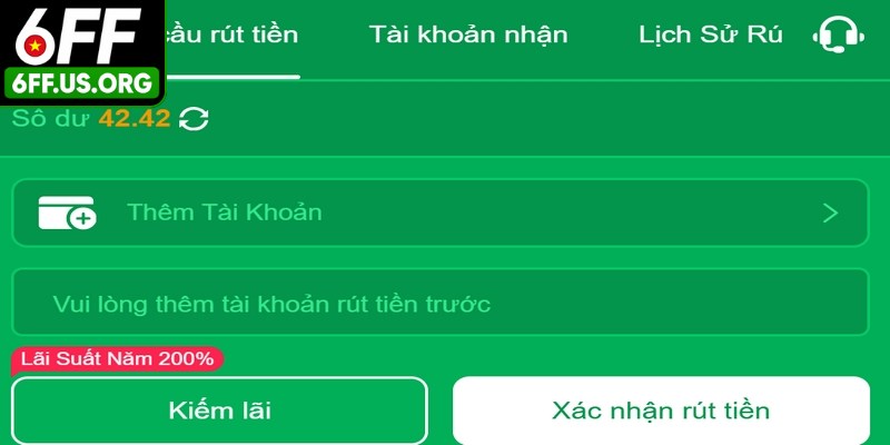 Tuân thủ đúng quy định khi thực hiện rút tiền 6FF
